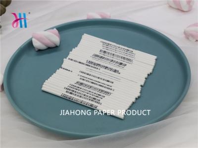 Umweltfreundlicher recycelbarer Strichcode-Papierstab für benutzerdefinierten Druck 3 . 5 * 100 mm
